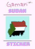Sudan Flag Sticker